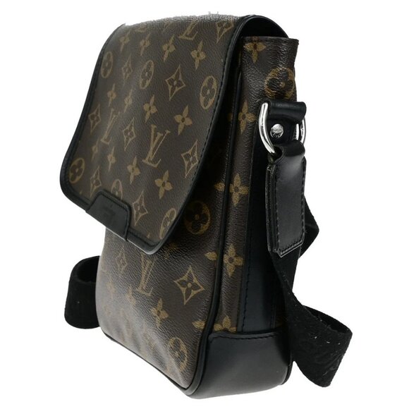 LOUIS VUITTON Bass PM Shoulder Bag Monogram Macassar Brown Black - Picture 5 of 15